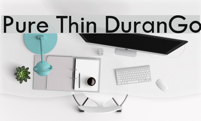 Pure Thin DuranGo Font examples