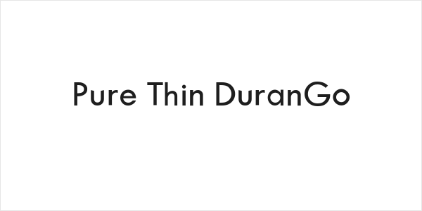 Pure Thin DuranGo Logo