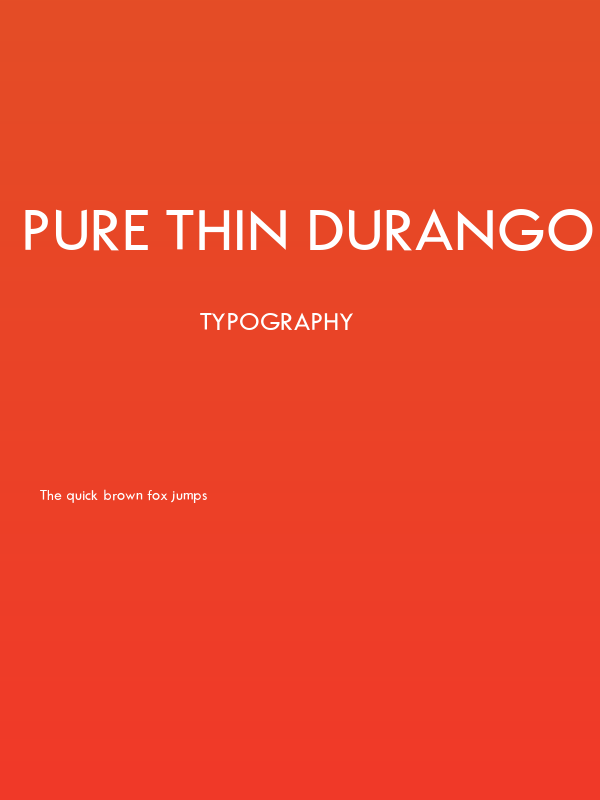 Pure Thin DuranGo Poster