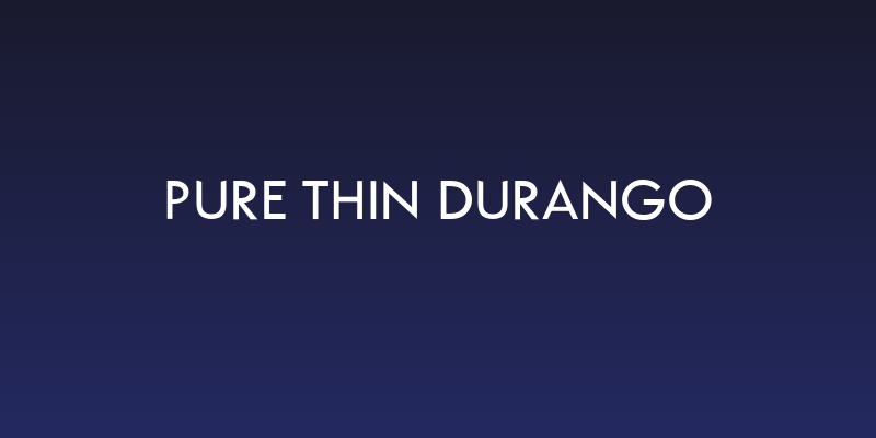 Pure Thin DuranGo Social Header