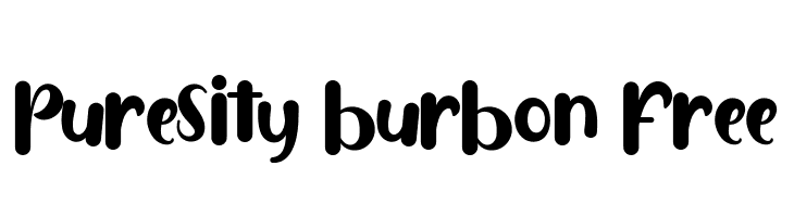 Puresity Burbon FREE  Скачать бесплатные шрифты