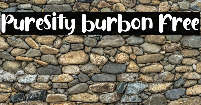 Puresity Burbon FREE Font examples