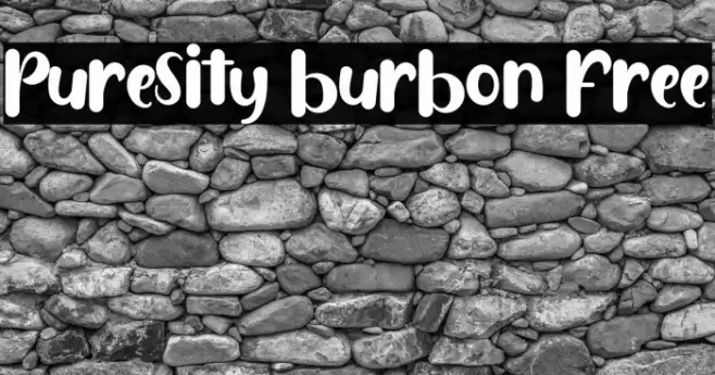 Puresity Burbon FREE Font examples