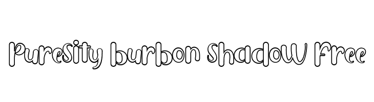 Puresity Burbon Shadow FREE  Frei Schriftart Herunterladen