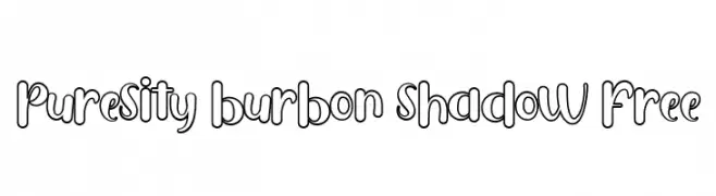Puresity Burbon Shadow FREE  Descarca Fonturi Gratis