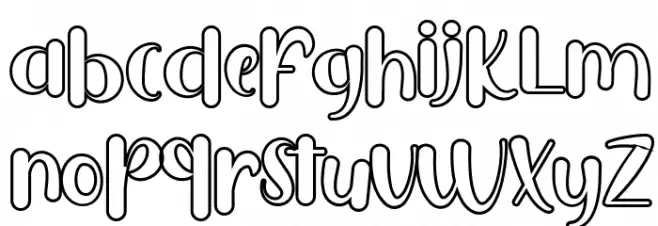 Puresity Burbon Shadow FREE Font Alte caractere