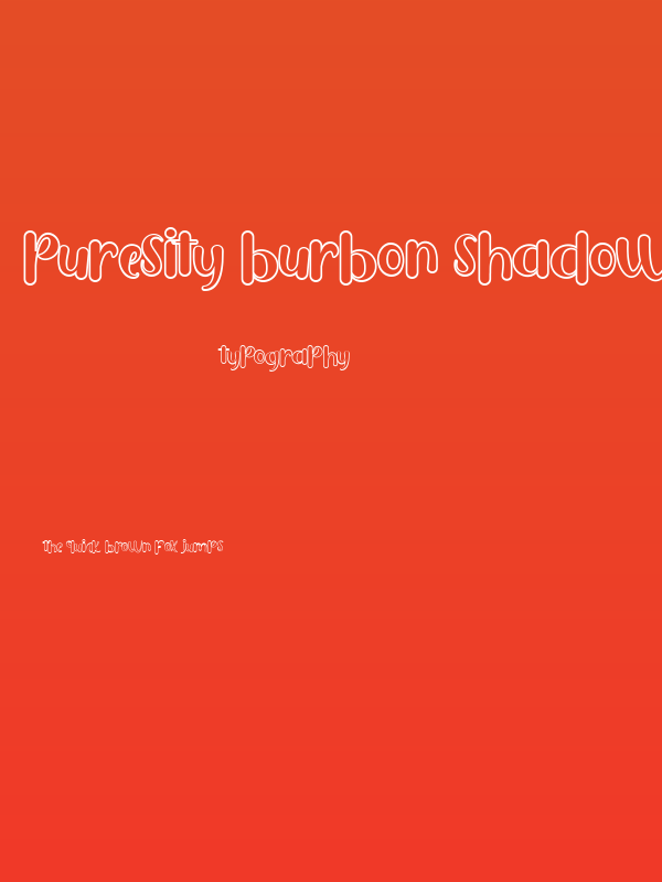 Puresity Burbon Shadow FREE Poster