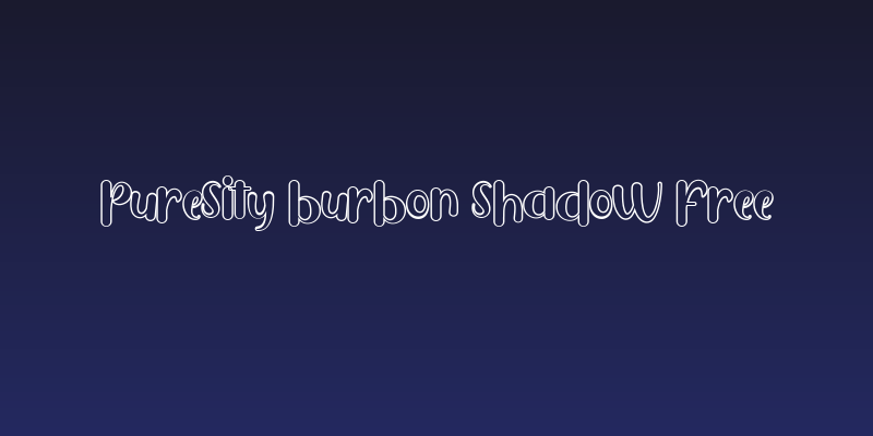 Puresity Burbon Shadow FREE Social Header