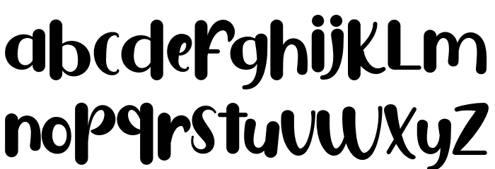 PuresityBurbonFREE Font LOWERCASE