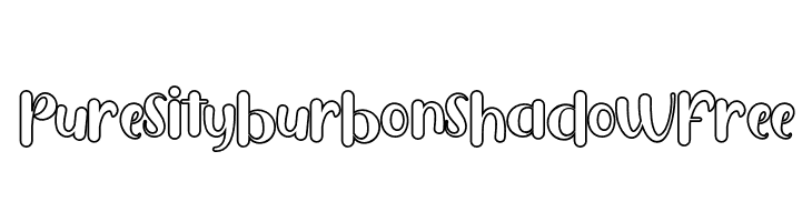 PuresityBurbonShadowFREE  Descarca Fonturi Gratis