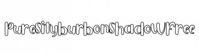 PuresityBurbonShadowFREE  تنزيل الخطوط