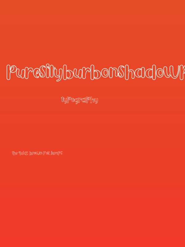 PuresityBurbonShadowFREE Poster