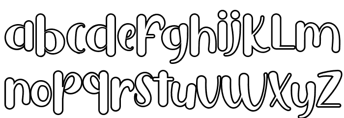 PuresityBurbonShadowFREE Font LOWERCASE