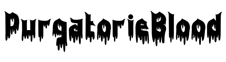 Purgatorie Blood  baixar fontes gratis