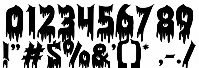 Purgatorie Blood Schriftart Anderer Schreiben