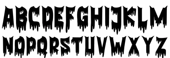 Purgatorie Blood Schriftart Groß