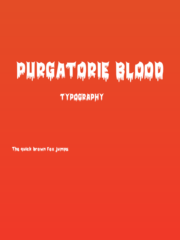 Purgatorie Blood Poster