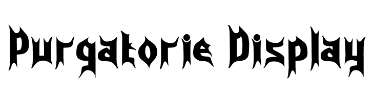 Purgatorie Display  baixar fontes gratis