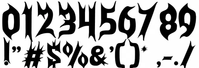 Purgatorie Display Polices AUTRES CHARS