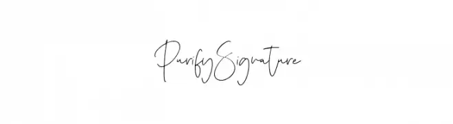 Purify Signature  नि: शुल्क फ़ॉन्ट्स डाउनलोड