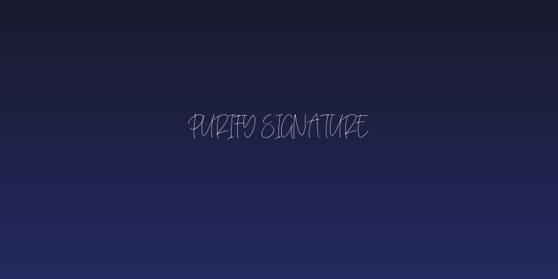 Purify Signature Social Header