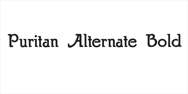 Puritan Alternate Bold Logo