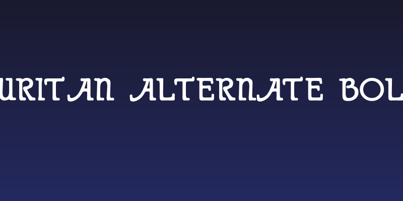 Puritan Alternate Bold Social Header