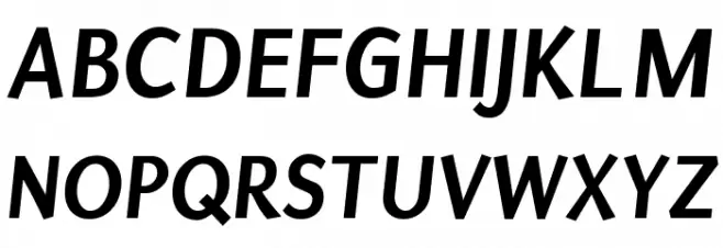 Puritan Bold Italic 字体 大写