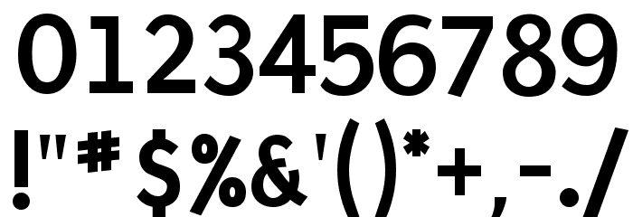 Puritan Bold Font OTHER CHARS