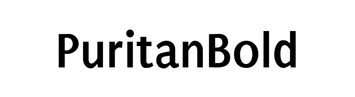 Puritan Bold  font caratteri gratis