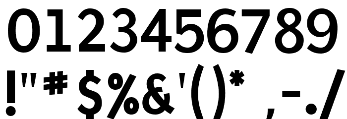 Puritan Bold Font OTHER CHARS