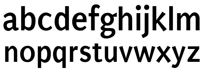 Puritan Bold Font LOWERCASE