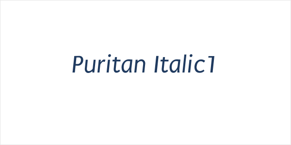 Puritan Italic1 Logo