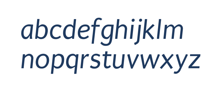 Puritan Italic1 Lowercase