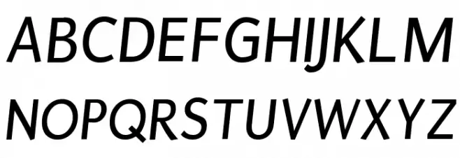 Puritan Italic 字体 大写