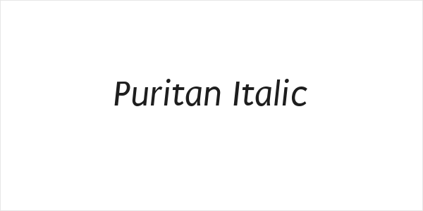 Puritan Italic Logo
