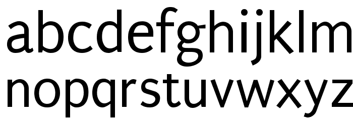 Puritan Regular Font LOWERCASE