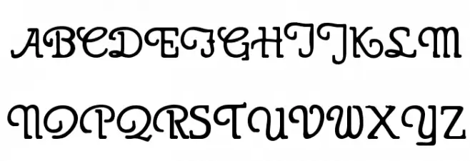 Puritan Swash Bold 字体 大写