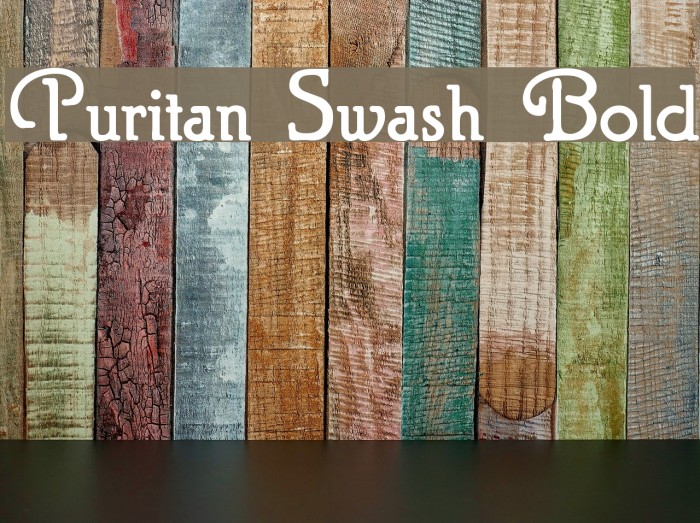 Puritan Swash Bold Font examples