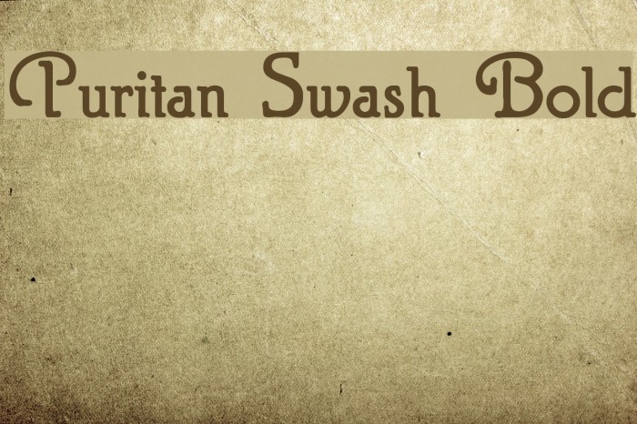 Puritan Swash Bold Font examples