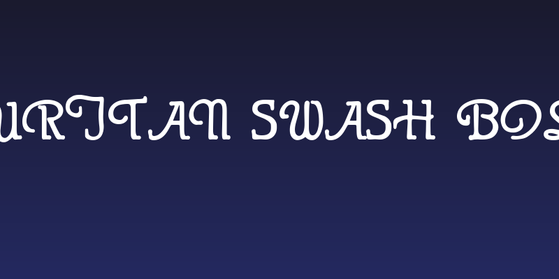 Puritan Swash Bold Social Header