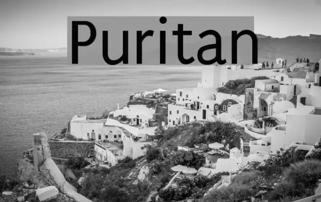 Puritan Font examples