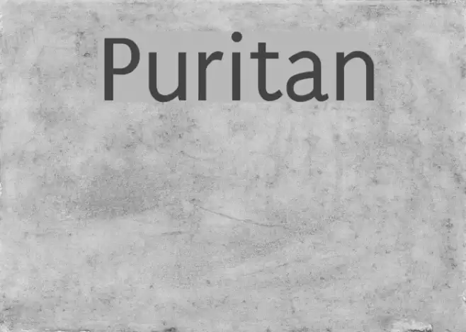 Puritan Font examples