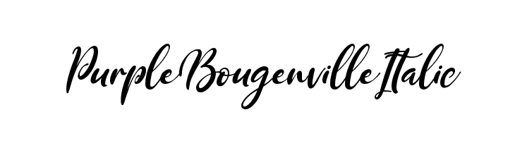 Purple Bougenville Italic  les polices de caractères gratuit tlcharger