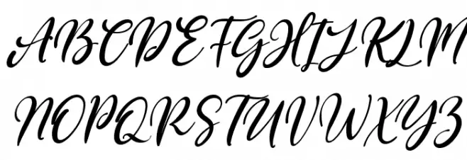 Purple Bougenville Italic Schriftart Groß