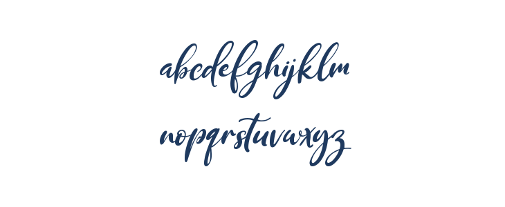 Purple Bougenville Italic Lowercase