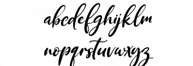 Purple Bougenville Italic フォント 小文字