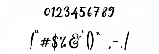 Purple Bougenville Font OTHER CHARS