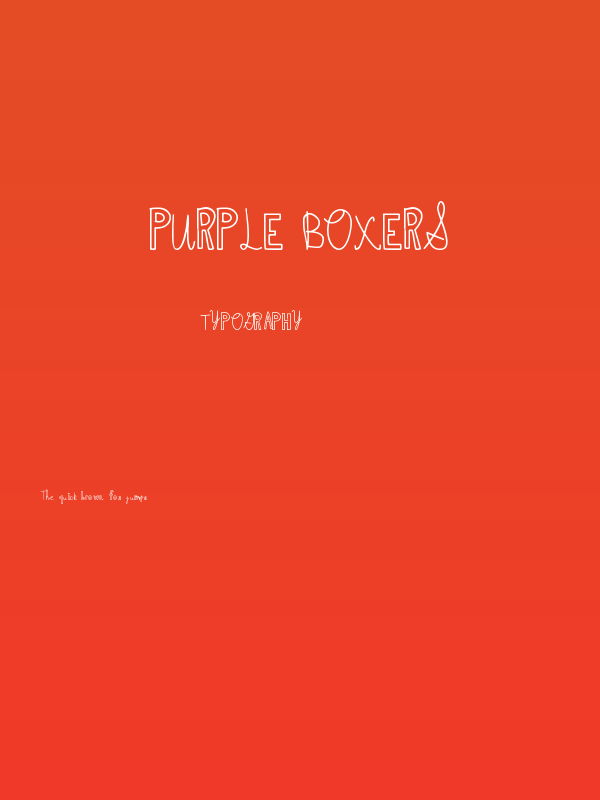 Purple Boxers Poster