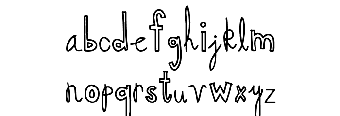 Purple Boxers Font LOWERCASE